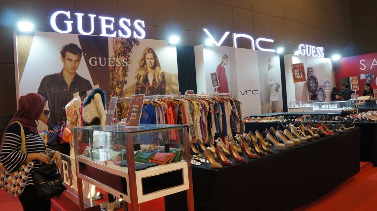 Guess and VNC counter at the 2018 Jakarta Fair.